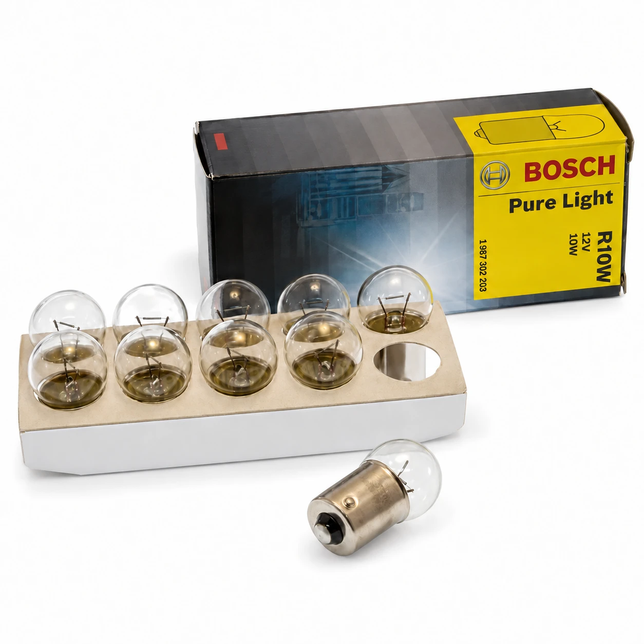 Лампа 12v10w ba15s bosch 203
