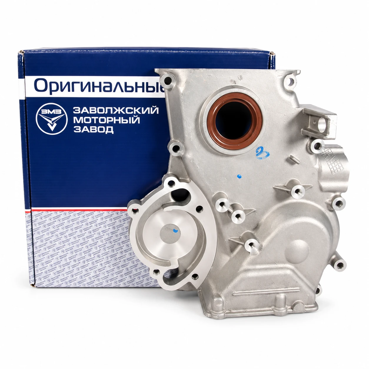 Крышка цепи дв.40904,4054 с механическим натяжителям ремня евро-3 (змз)