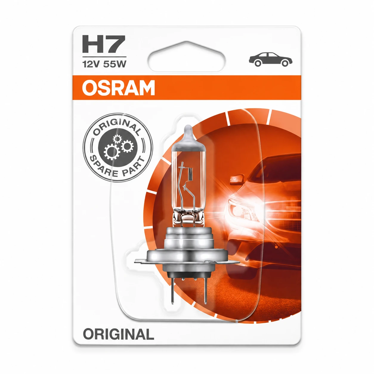 Лампа галогенная osram h7 original 12v 55w