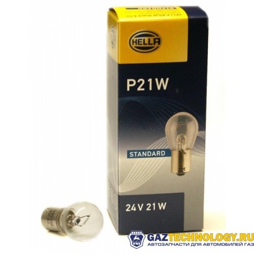 Лампа hella 12v 21w p21w ba15s