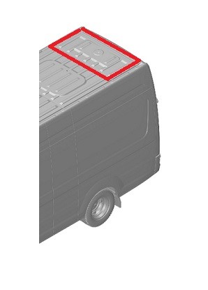 Панель крыши задняя ГАЗель некст цм (ГАЗ) A31R33-5701274 — изображение 1