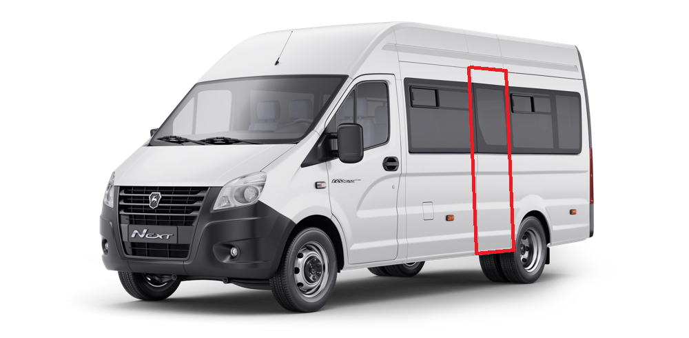 Панель боковины центральная №1 левая ГАЗель некст цм (ГАЗ) A62R33-5401513 — изображение 1