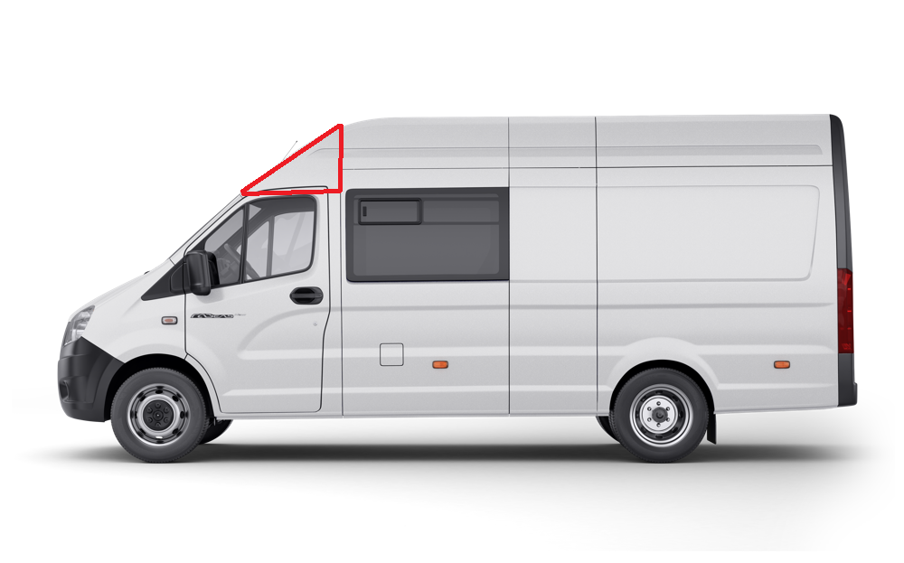 Надставка (уголок кабины) панели боковины верхняя левая(ГАЗ) A31R23-5401367 — изображение 1