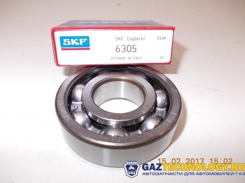 Подшипник кпп н/о блока шестерен задний ГАЗель некст (6305) (skf) (ГАЗ) ВВ1-2553/6305 — изображение 1