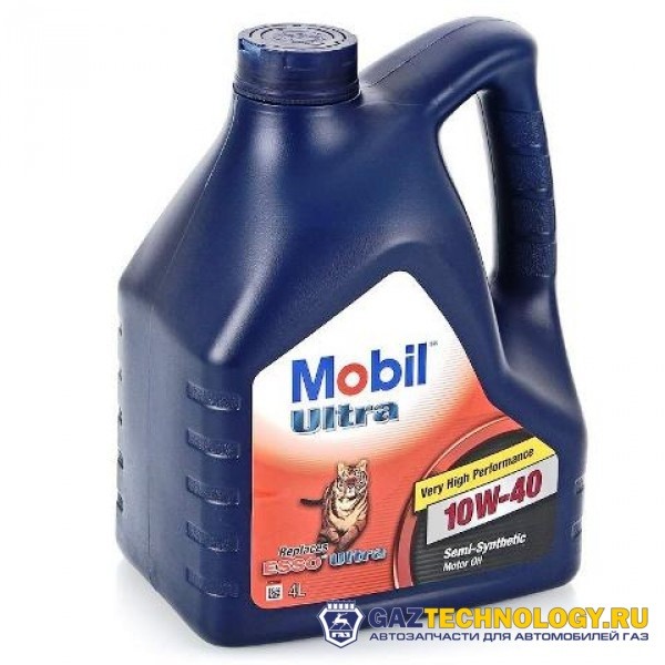Mobil ultra 10w-40 4 л масло моторное полусинтетическое