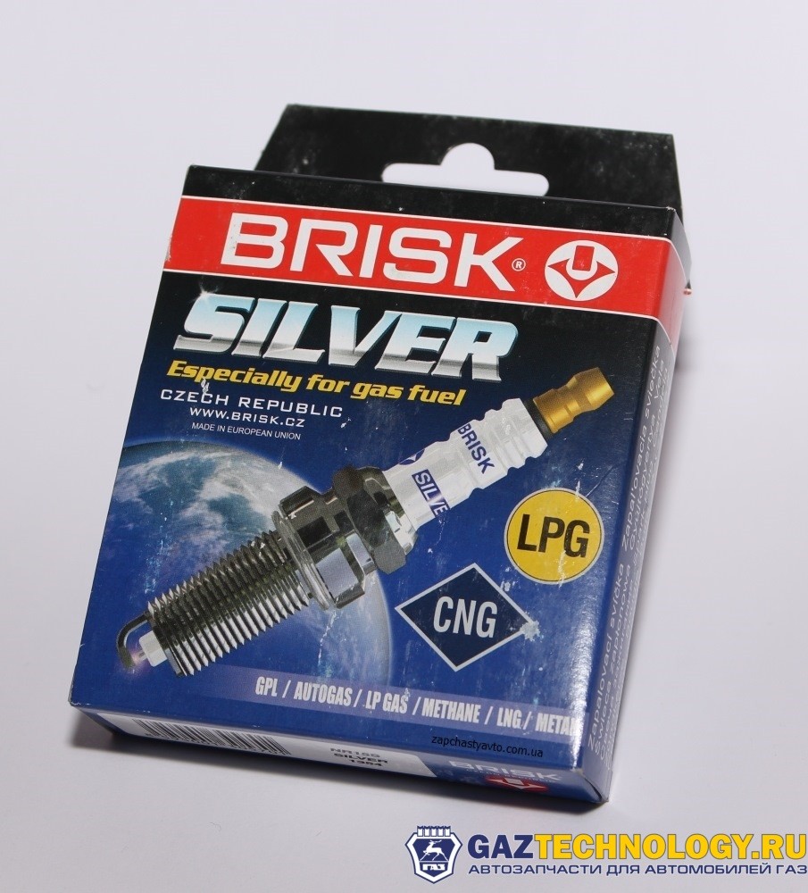 Свечи зажигания brisk dr-17ys silver под ГАЗовое оборудование кт (4шт) 405 евро-3