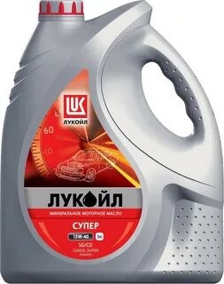 Масло моторное лукойл super 15w-40 sg 5 л. (минеральное)