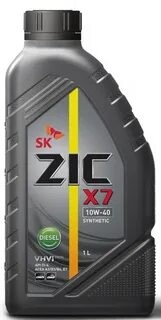 Zic x7 10w40 diesel масло моторное 1л