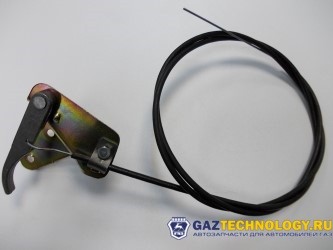 Трос капота ГАЗель (пластмассовая лапка усиленная) в сборе (riginal)