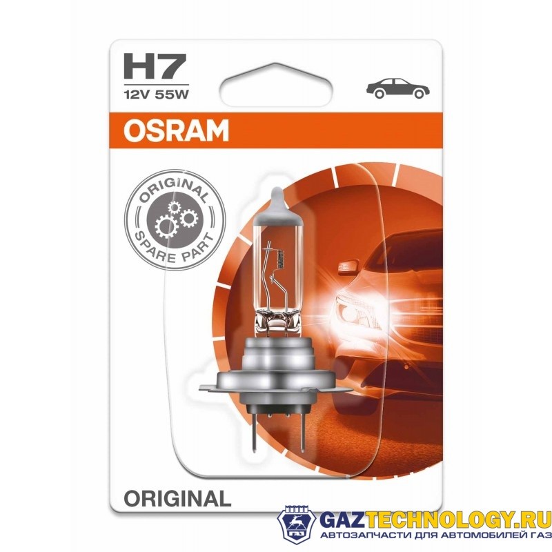 Лампа галогенная osram h7 original 12v 55w