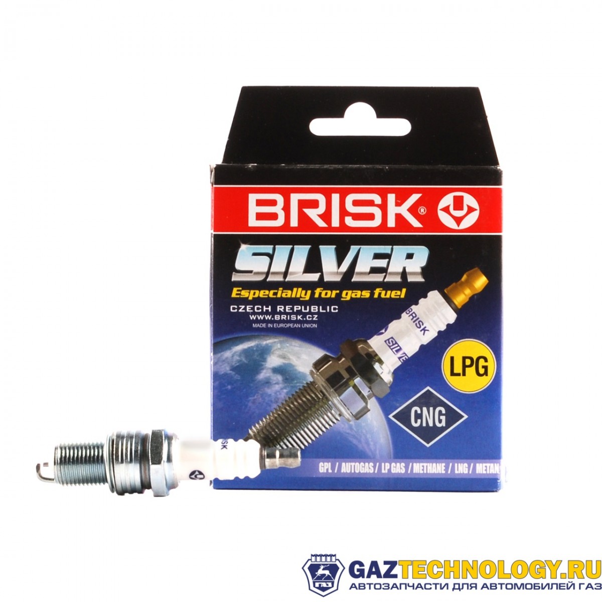 Свечи ГАЗель бизнес дв. умз-4216 silver под ГАЗовое оборудование кт (4шт.) (brisk)
