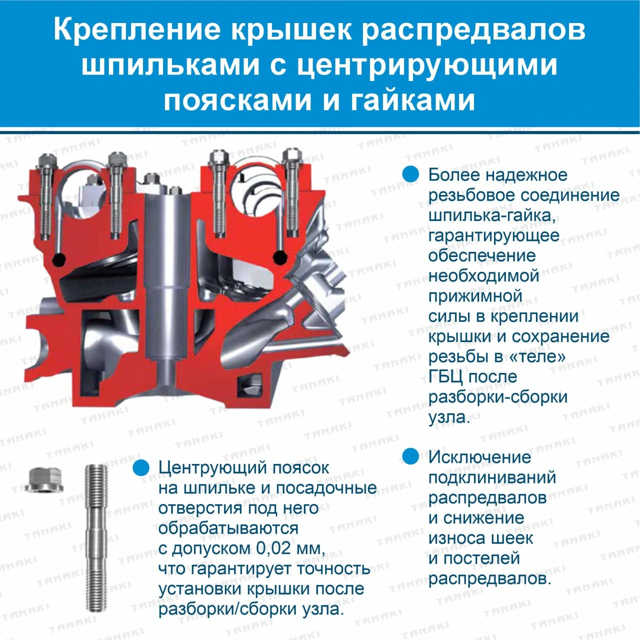 TKG-1003007-61 Головка блока цилиндров Волга, Газель, УАЗ дв. 405, 406, 409 пятиопорная в СБ с клапанами АИ-92/газ - фото 9 — изображение 9