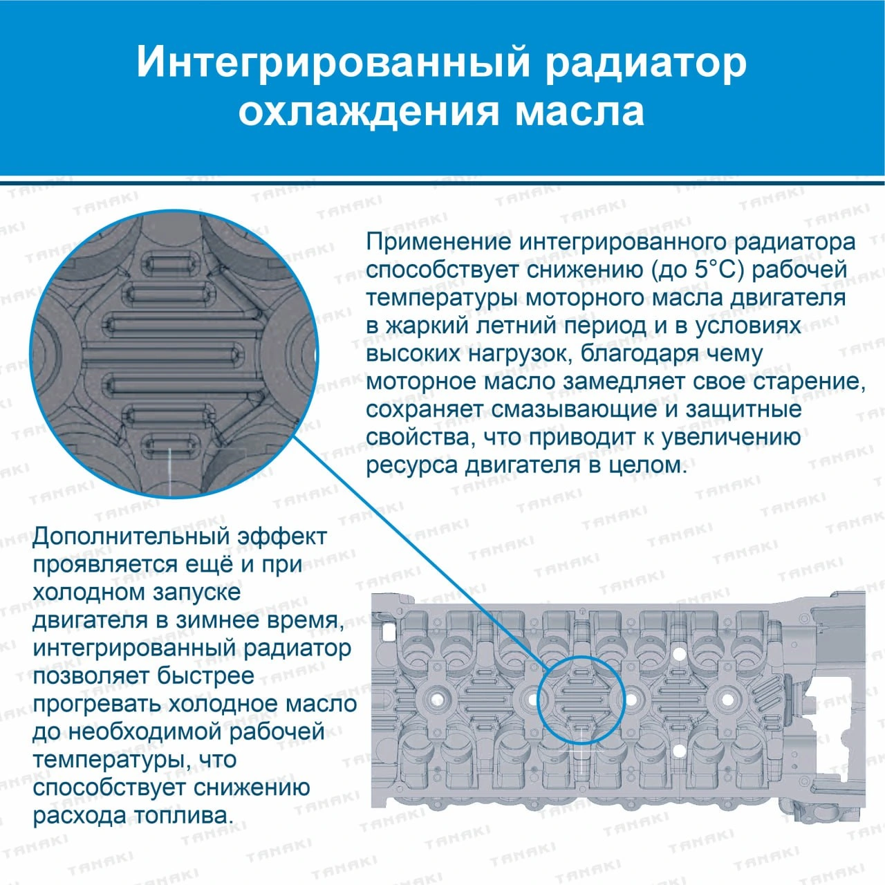 TKG-1003007-74 Головка цилиндров с клапанами (пятиопорная; для дв. ЗМЗ-40905, 40906, 40524 (EURO-IV,V); ЗМЗ-409051, 409052 (PRO) АИ-92/газ) TANAKI - фото 11 — изображение 11