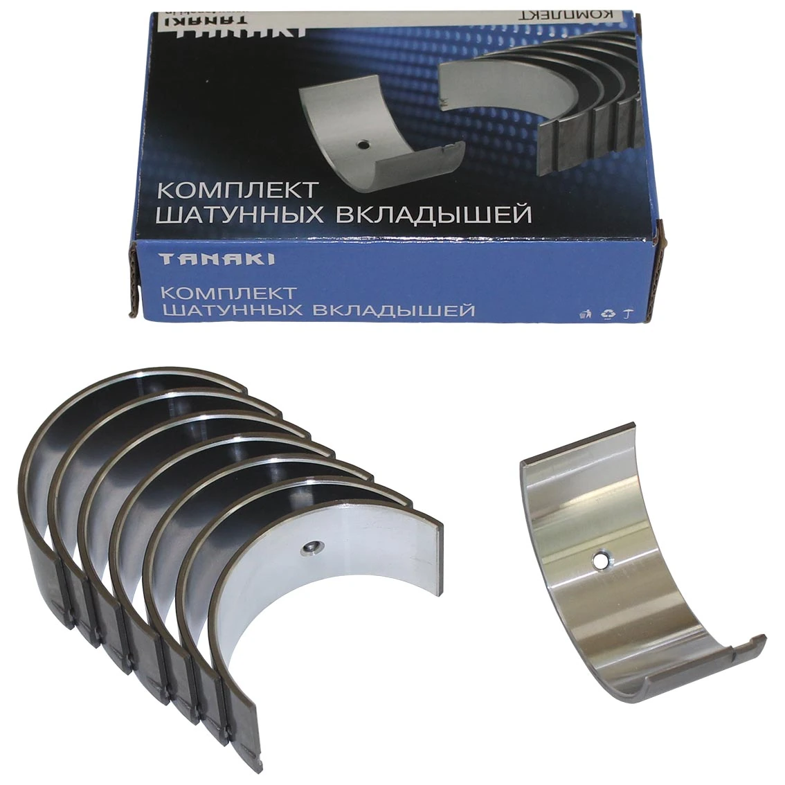 TKG-1000104-54 Вкладыш шатунный (для дв. УМЗ, ЗМЗ-402; 0,50), к-кт TANAKI — изображение 1