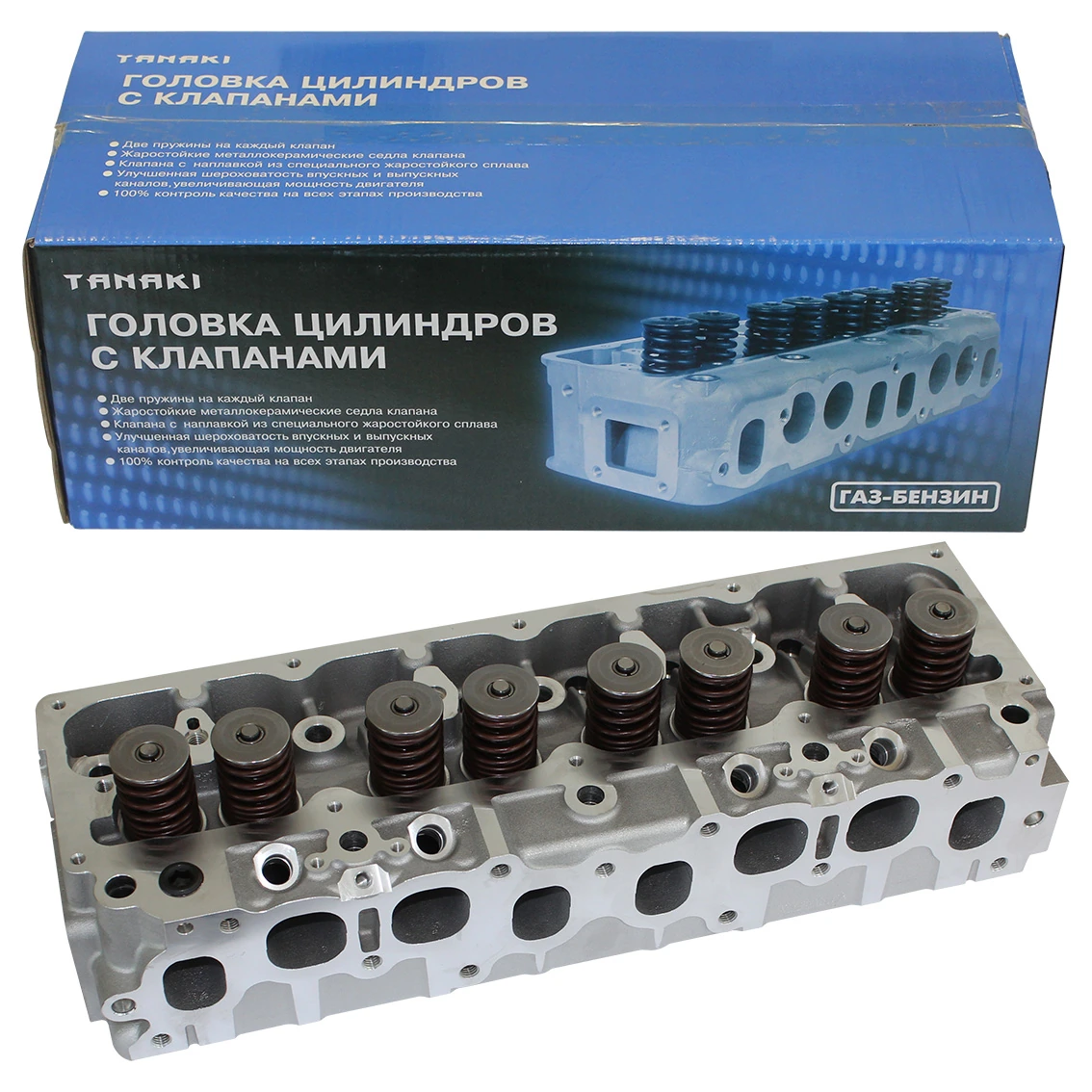 TKG-1003010-68 Головка цилиндров с клапанами (для а/м Газель-NEXT, -Бизнес с дв. УМЗ-A274, А275 с ГБО) TANAKI