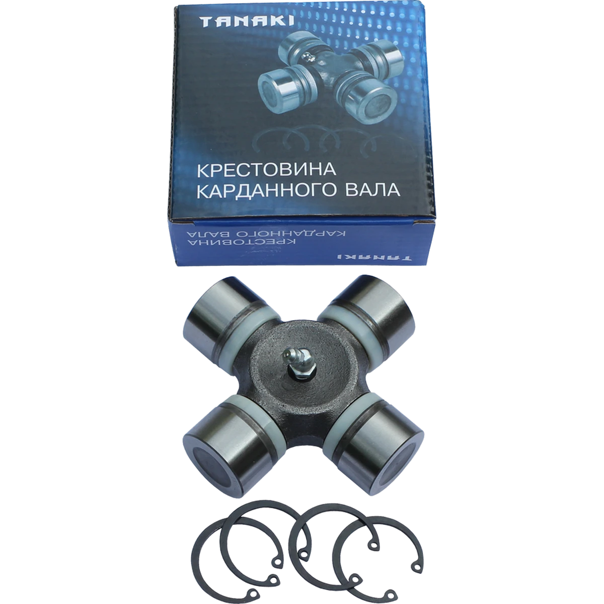 TKG-2201025-84 Крестовина карданного вала (размер - 34,95х106,3 мм (под стопорные кольца); для а/м ГАЗон NEXT, ПАЗ NEXT) TANAKI