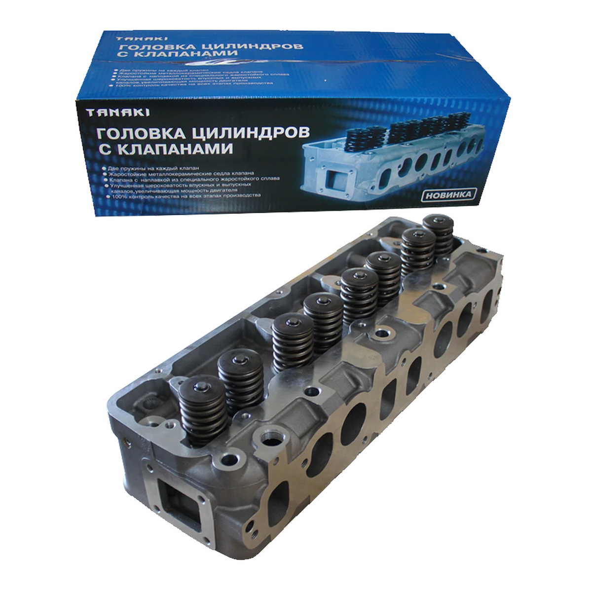 TKU-1003010-77 Головка цилиндров с клапанами (для а/м УАЗ с дв. УМЗ-421, 4218, 4178 (Аи-92)) TANAKI