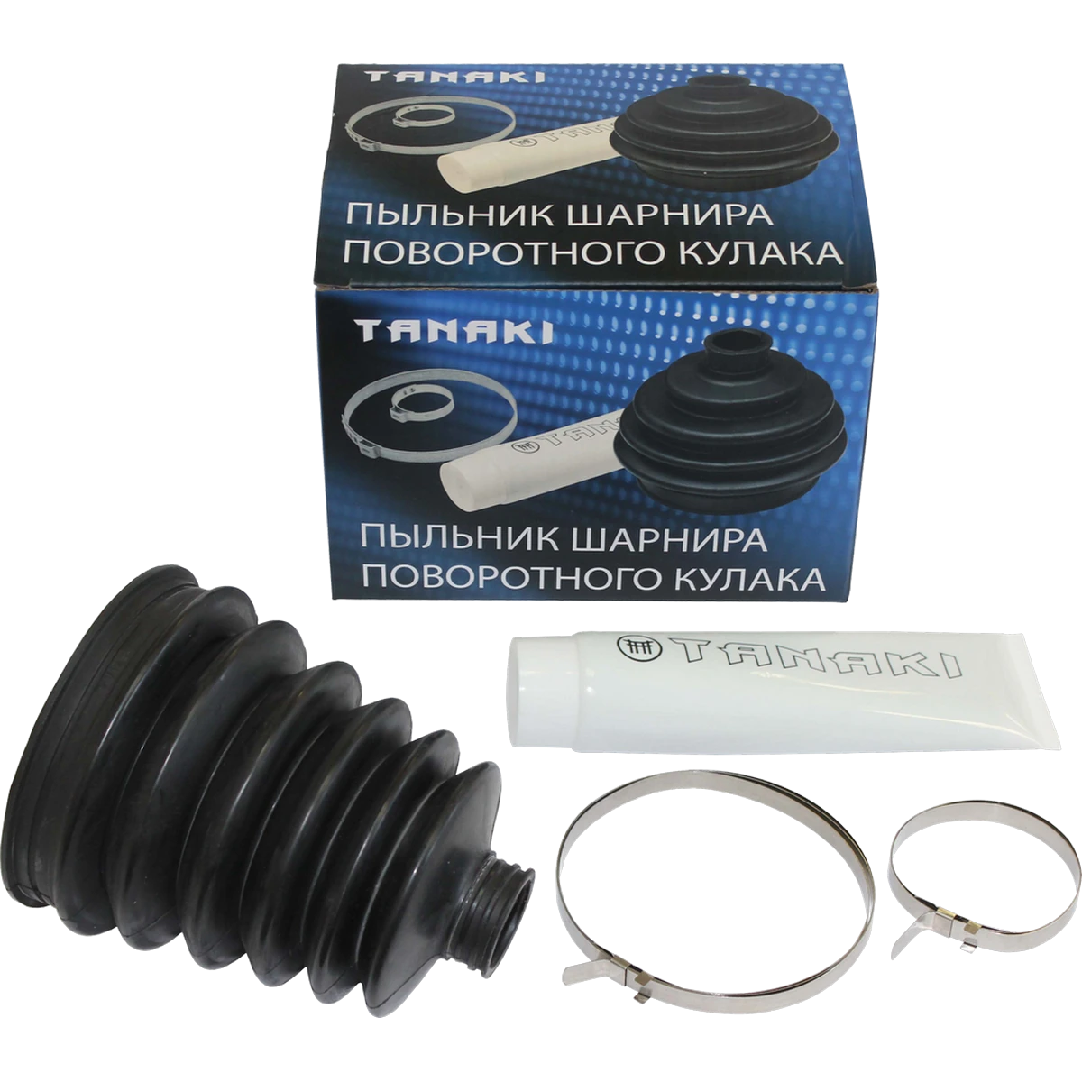 TKU-2215030-81 Пыльник шарнира поворотного кулака (ремонтный комплект с хомутами и смазкой; для а/м УАЗ ПРОФИ, Patriot с 09.2018 г.в.) TANAKI